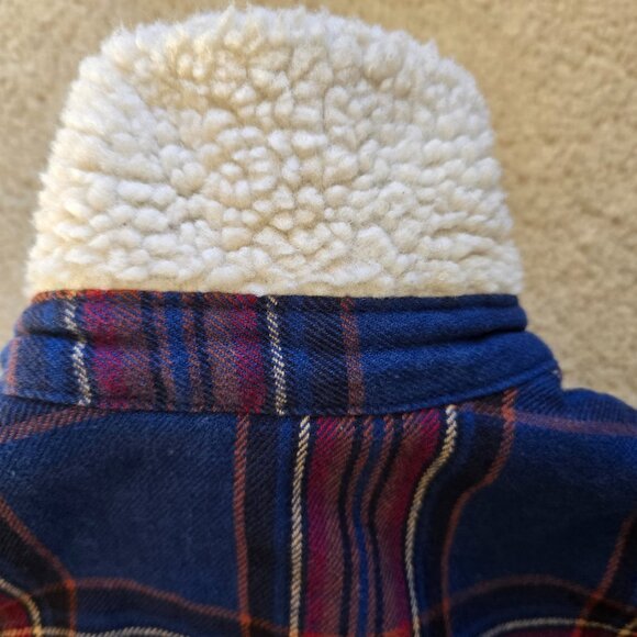 NWT Dovetail Workwear Reversible Work Jacket Flannel Sherpa Shacket - Picture 10 of 12